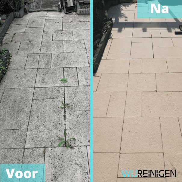 terras laten reinigen before and after